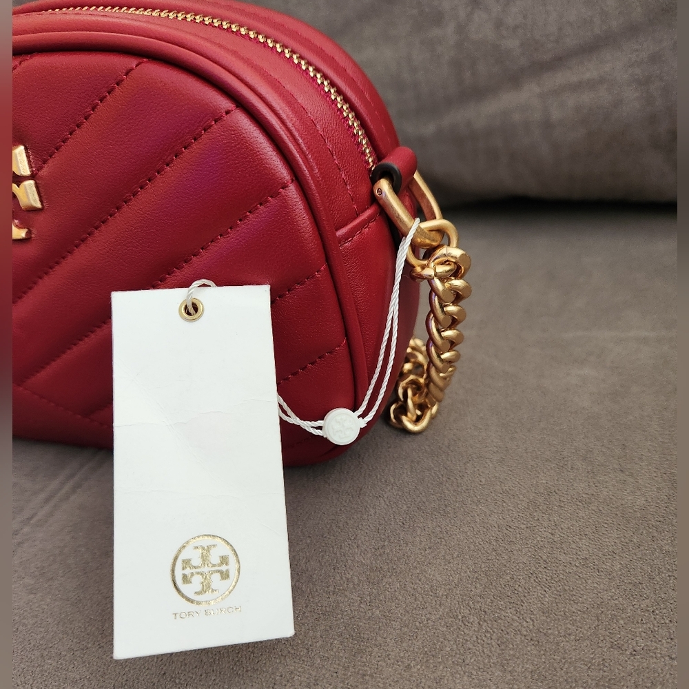 Tory Burch Kira Chevron Camera Bag ~REDSTONE **NEW - Picture 13 of 14